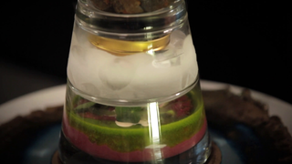 Beetroot and vodka dip, and Crispy soldiers